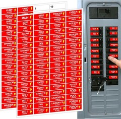 Circuit Breaker Box Label 0.5X1.5″ Electric Fuse Panel Box Identification Labels