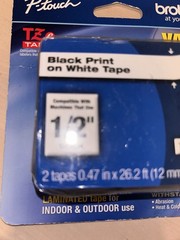 Brother Genuine P-touch TZe-231 2PK Laminated Label Maker Tape, Under 1/2″W NEW
