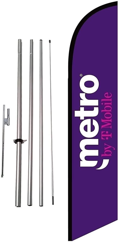 New Logo Metro by T-Mobile Authorized Retailer Advertising Feather Banner…