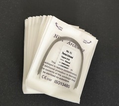 Dental Orthodontics Arch Wire Heat Thermal Activated Niti Round Wire Nature Form