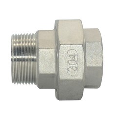 Stainless Steel Union 1-1/4 ” in inch NPT Pipe Split Coupling Male to Female MF