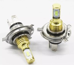 2PS H4 9003 CSP LED Fog Driving Light Bulbs Conversion Kit Super White 6000K