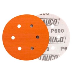 50 PCS 6 Inch 6 Hole Ceramic Sanding Discs P600 Grit, Hook and Loop Orbital