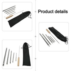 6 Size Rope Splicing Tool Kit With Lacing Needle For Easy Rope Connection