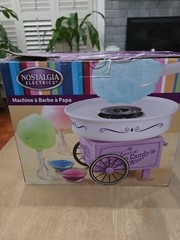 Nostalgic Electronic Vintage Collection 2012 Cotton Candy Maker Purple New Open