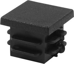Bonsicoky 12 Pack 3/4″ Square Plastic Plugs, Black Tubing End Caps Plugs Insert