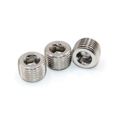 5pcs Hex Countersunk Plug Socket Head Stainless Steel Pipe 3/8″ NPT Male Thread