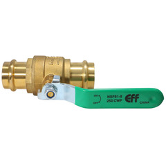 10 Pack XFITTING 1″ Press Ball Valve, Lead Free Brass, Full Port, ProPress
