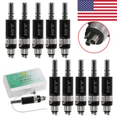10X Dental Slow Low Speed Air Motor Handpiece 4Holes External Water Spray