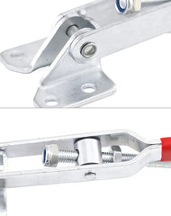 4 Pack J Hook Toggle Clamp 375 lb Holding Capacity Adjustable Pull Latch Red Kit