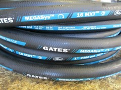 GATES HYDRAULIC HOSE 16MXT 1″ 25′ FEET TWO WIRE HOSE SAE 100R16 2400 PSI