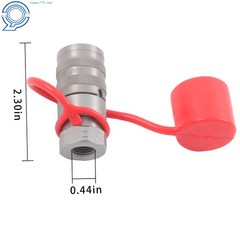 1/4 Inch Flat Face Hydraulic QD Female Coupler 1/4″ NPT No Air Inclusion