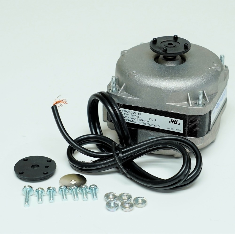 Square Shaded Pole Unit Bearing Motor 9 Watts, 115 Volts, 1550 RPM PSQ9CW115