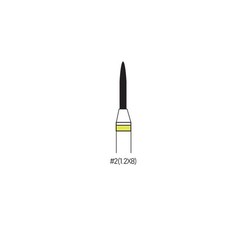 Dental Diamond Burs Extra Fine HP 2.35mm | Lab Rotary Burs #1-#5 | 5pcs Pack