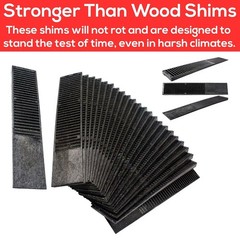 Recycled Material Wedge Shims, 7.75 Inch for Decks, Spas, and Furniture Support