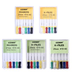 Dental Endo Root Canal Files NITI REAMERS K-Files #15-40 21mm 25mm Hand Use