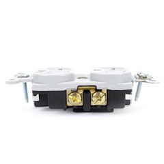 PASS & SEYMOUR IG6300-GRY DUPLEX RECEPTACLE, ISOLATED GROUND, 20A 125V, GRAY