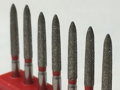 879K019xc 299-019S F. 20x Gingival Curettage Fine Grit FG Diamond Multi Use.