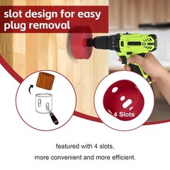 Hole Saw 7 Inch, 32 mm Cutting Depth HSS Bi-Metal for 7 Red
