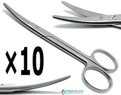 10× Metzenbaum Scissors Curved 6″ Surgical Veterinary Premium Instruments