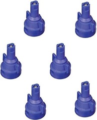 Pack of 6 – TeeJet Air Induction Flat Spray Tips Blue 110° Polymer Visiflo