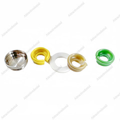 1Kit Dental Novaloc Type PEEK Caps Abutment Ti Housing Retention Insert Caps USA