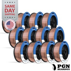 (12 x 10-Lb Spools) ER70S-6 .030″ (0.8 mm) Mild Steel MIG Welding Wire