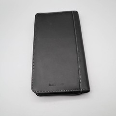 Leed’s Black Leather Personal Ogranizer Folio Travel Wallet Planet Fitness Logo