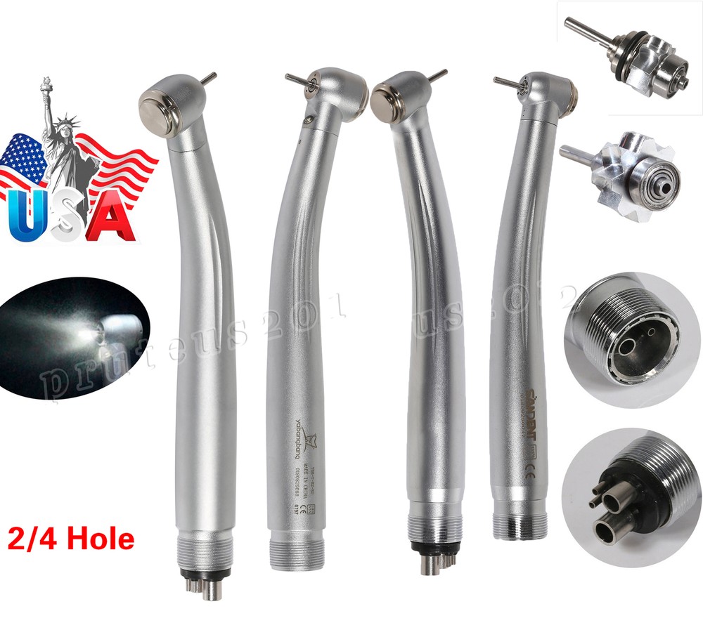 US Standard Bearing PUSH Dental High Speed E-type/ LED Handpiece 2/4 Hole