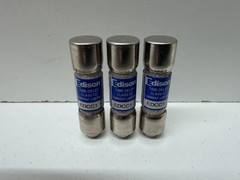 LOT OF (3) NEW OLD STOCK! EDISON 1A 600V TIME-DELAY FUSES EDCC1