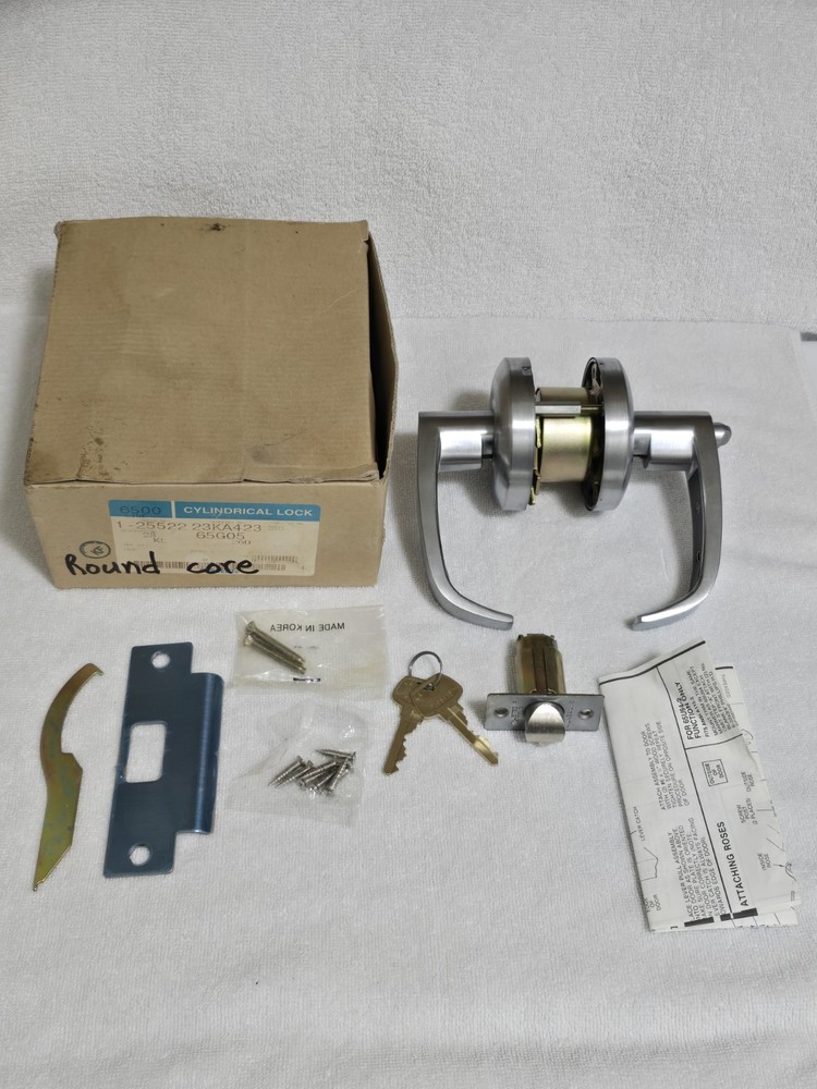 Sargent 65G05 26D Cylindrical Lever Lockset SFIC Round Core NOS