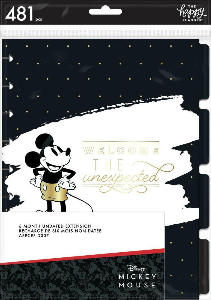 Mickey and Minnie Happy Planner Extension Pack – 6 months Undated