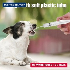 Glue Applicator Syringe Blunt Tip Needle and Cap, with Soft Plastic Tube, Suitab