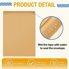 Motipuns 50 Pcs 14” x 18” Extra Large Mailing Envelopes 32lb with Gummed Fl…