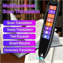 Touchscreen AI Smart Scan Translator Pen Reader & Recording Device 112 Languages