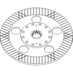 AL162808: Brake Disc Fits John Deere 5603 5605 5610 5615 5625 5705 5725