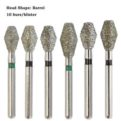 Dental Diamond Bur FG Football Round End Taper Flame Coarse Fine FG High Speed