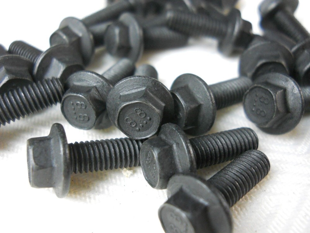 Hex Head Flange Bolt M5 5MM X .80 Coarse X 12MM Thread “Pack of 25 Bolts”