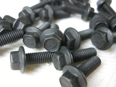 Hex Head Flange Bolt M5 5MM X .80 Coarse X 12MM Thread “Pack of 25 Bolts”