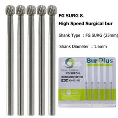 Wave Dental Surgical Bur Round Carbide Diamond Bur Long Round Ball High Speed FG