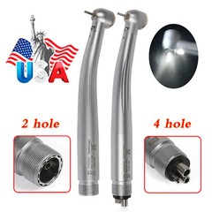 SKYSEA Dental (LED Optic E-generator) Handpiece High Speed Turbine 2/4Hole US