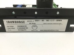 Automation Direct IronHorse GSD1-48-10C Open Frame DC Motor Drive 12-48VDC 10A
