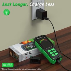 RDINSCOS Rechargeable Moisture Meter for Wood, Walls & Hardwood