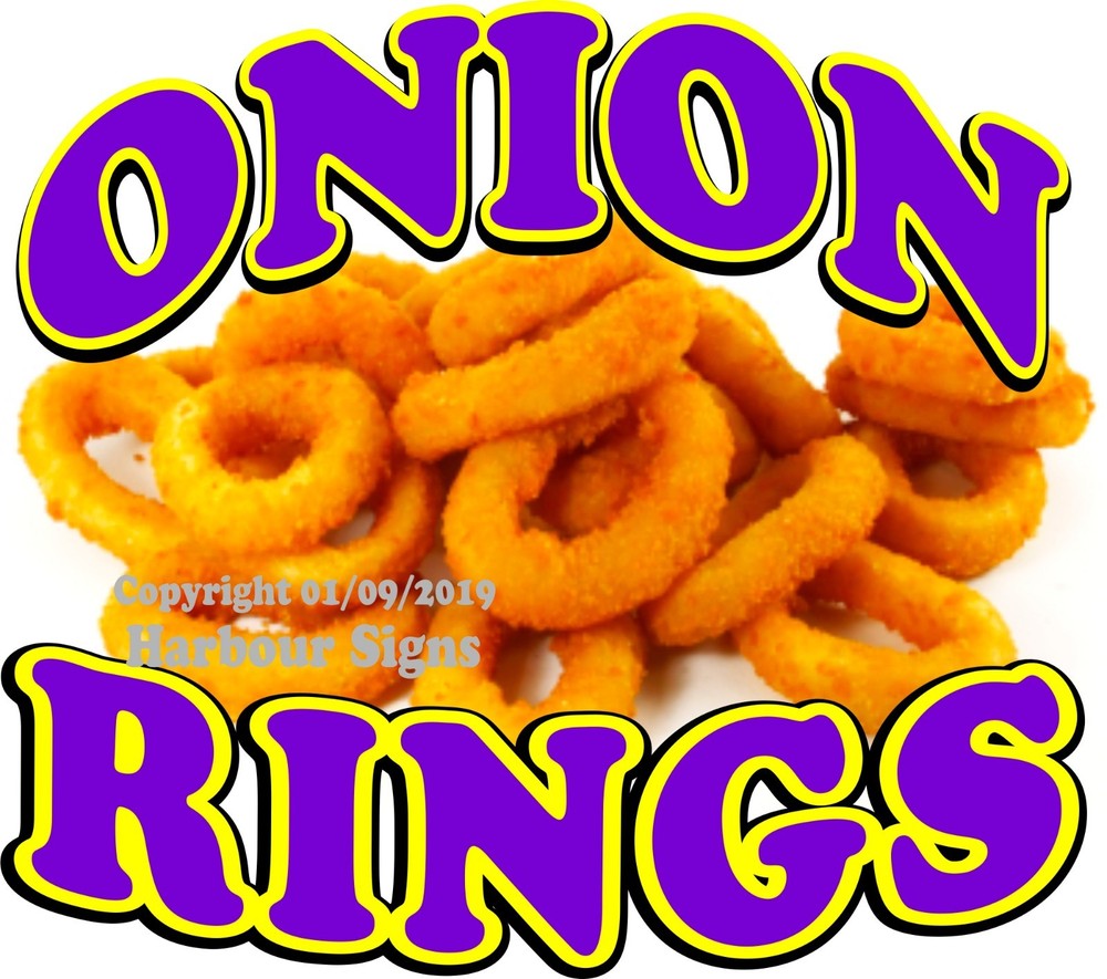 Onion Rings DECAL (Choose Your Size) Concession Food Truck Vinyl Sticker