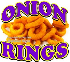 Onion Rings DECAL (Choose Your Size) Concession Food Truck Vinyl Sticker