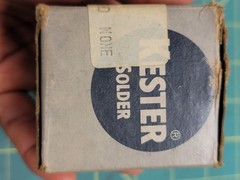 Solder Kester 282 Resin Flux Alloy 66 Core 66 SN 60 Dia. 062 / 16oz. NOS USA