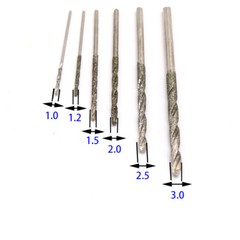Diamond Coated Twist Drill Bits 0.8mm 1mm 1.2mm 1.5mm 2mm 2.5mm 3mm 3.5mm 4mm
