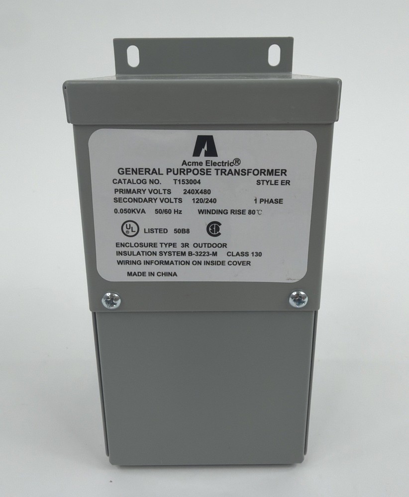 new Acme Electric T153004 Low Voltage Distribution Transformer, 50 Va, Nema 3R,