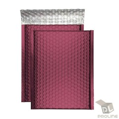 25 #000 Matte Metallic Bordeaux Wine Red Poly Bubble Mailers Envelopes 4×8