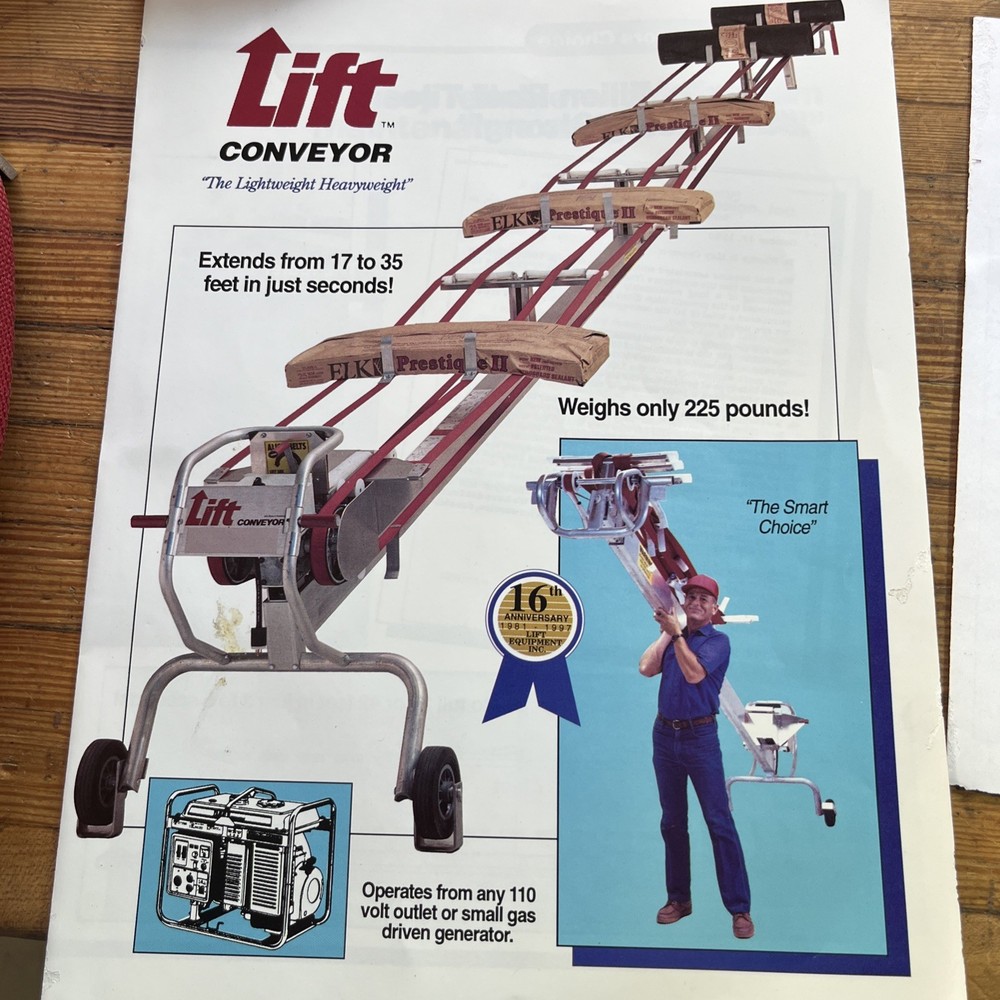 Lift Equipment, Inc. Portable Conveyor Replacement Belts